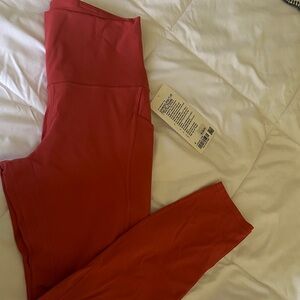 lululemon athletica Red Leggings